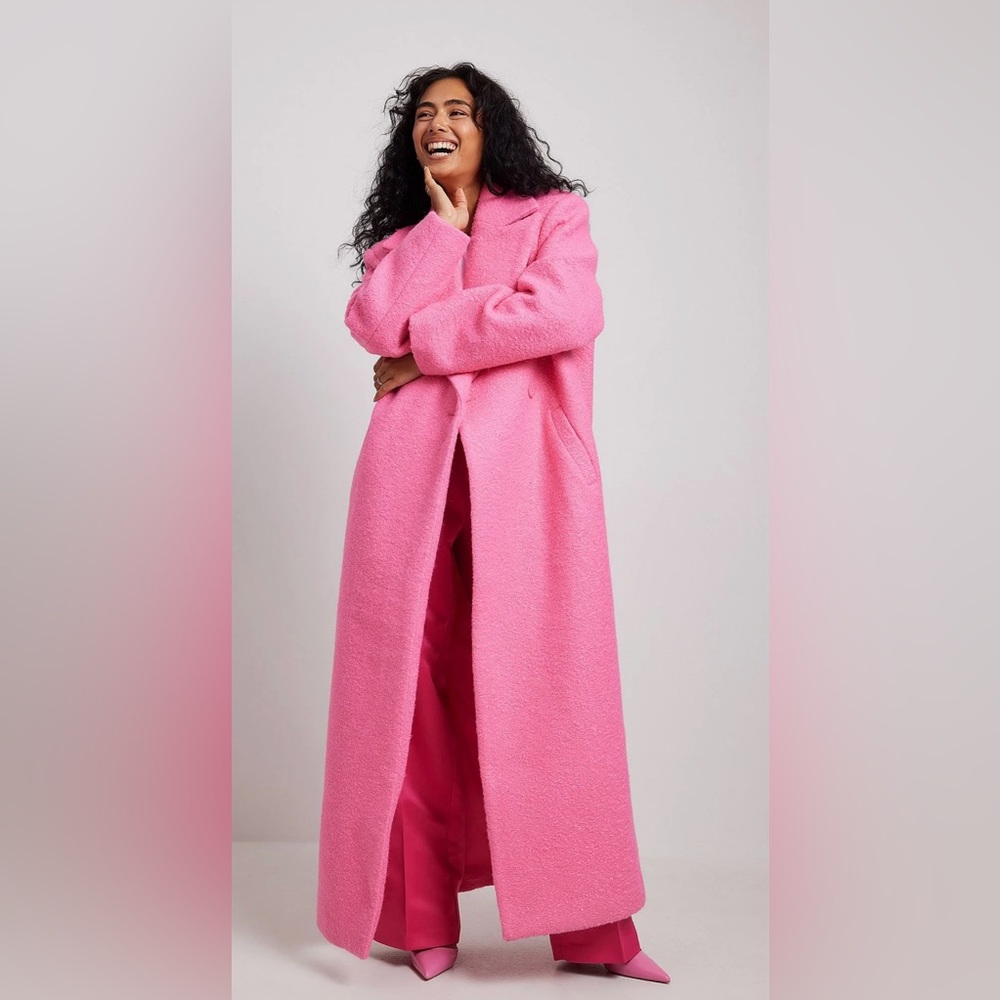 ISO Na-kd pink Oversize coat